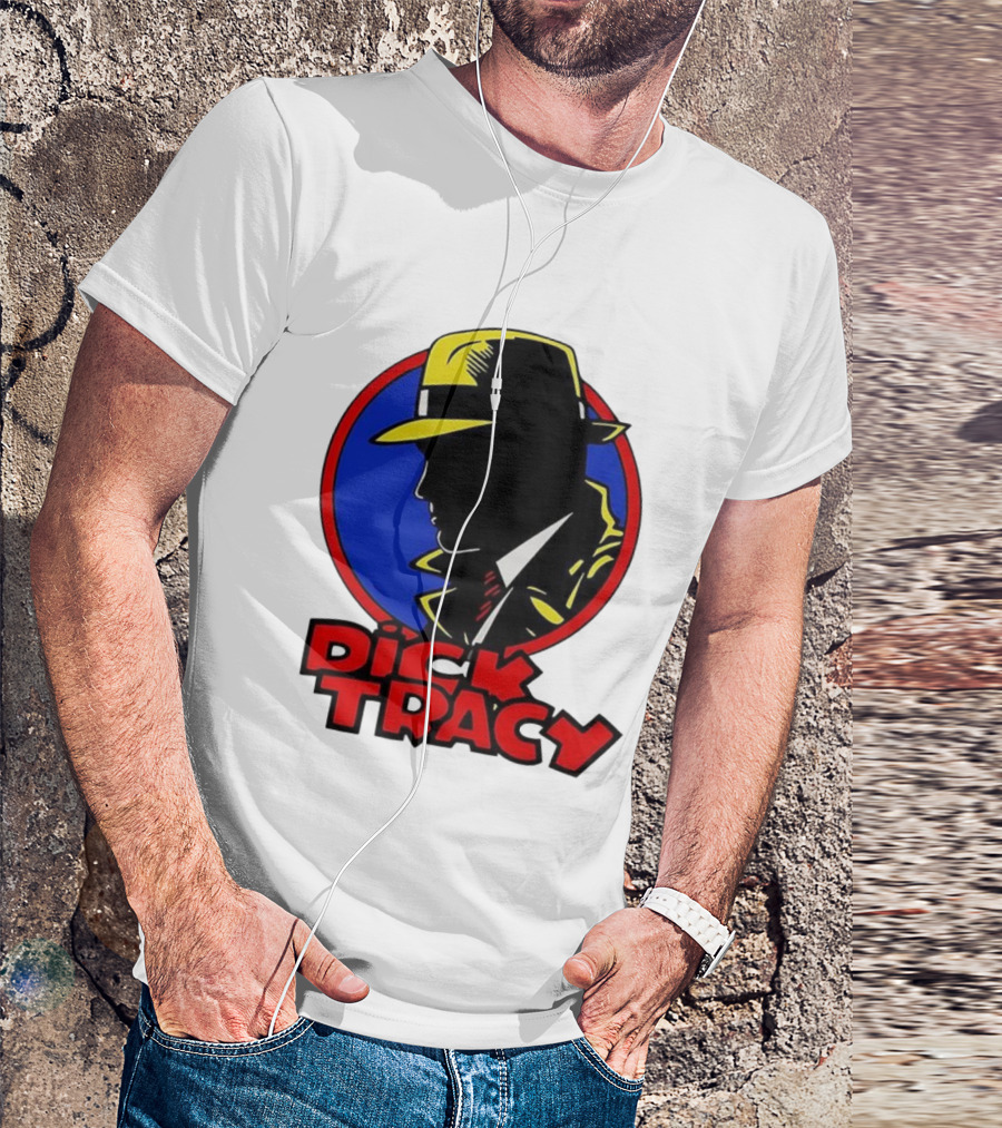 Dick Tracy Vintage Detective Icon Fedora Graphic T-Shirt