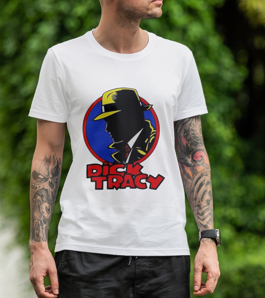 Dick Tracy Vintage Detective Icon Fedora Graphic T-Shirt