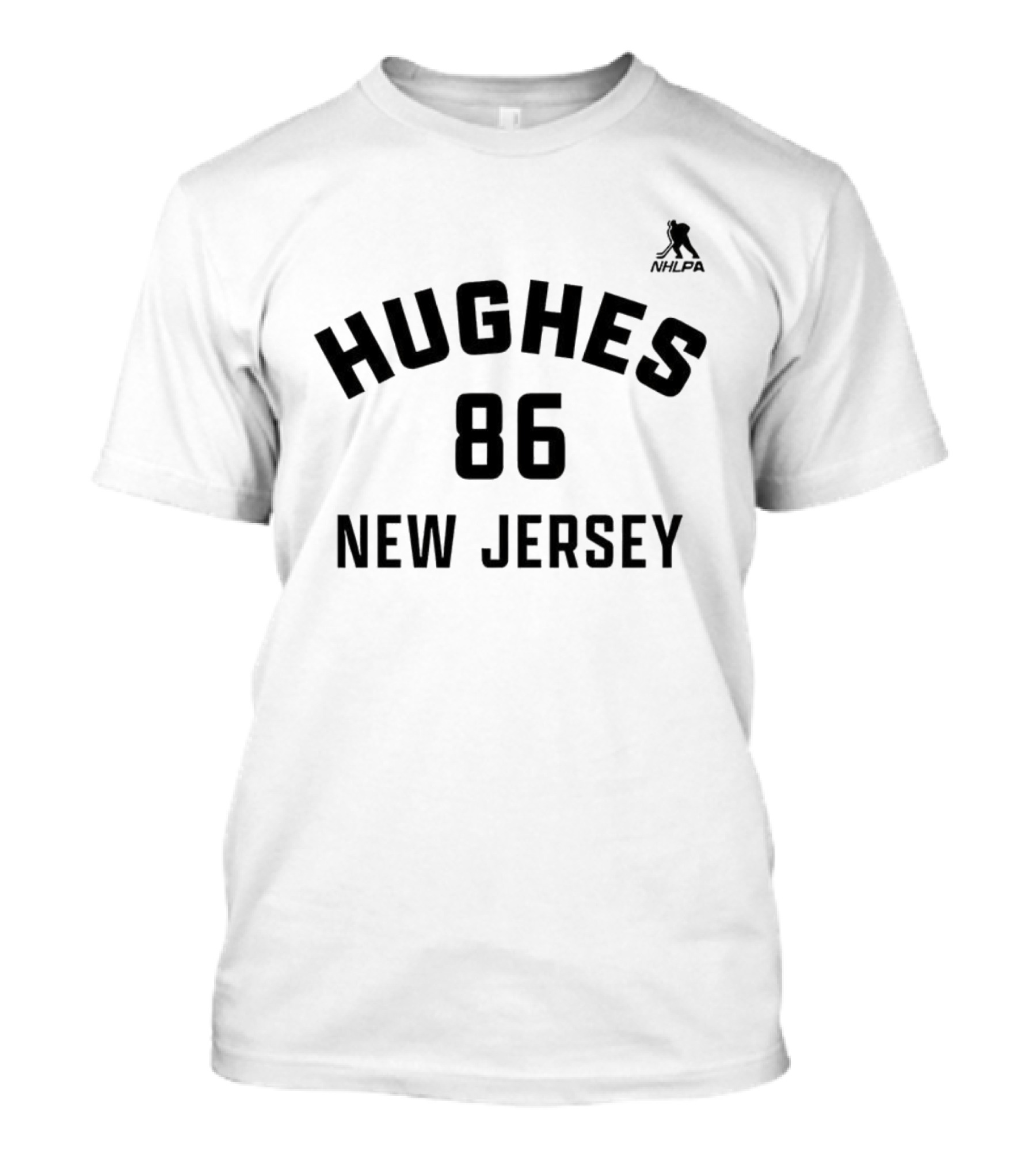 Hughes 86 New Jersey Ice Hockey Sports Team Fan Apparel T-Shirt
