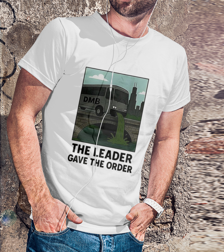 DMB Tour Bus Incident Chicago Riverbridge Skyline T-Shirt