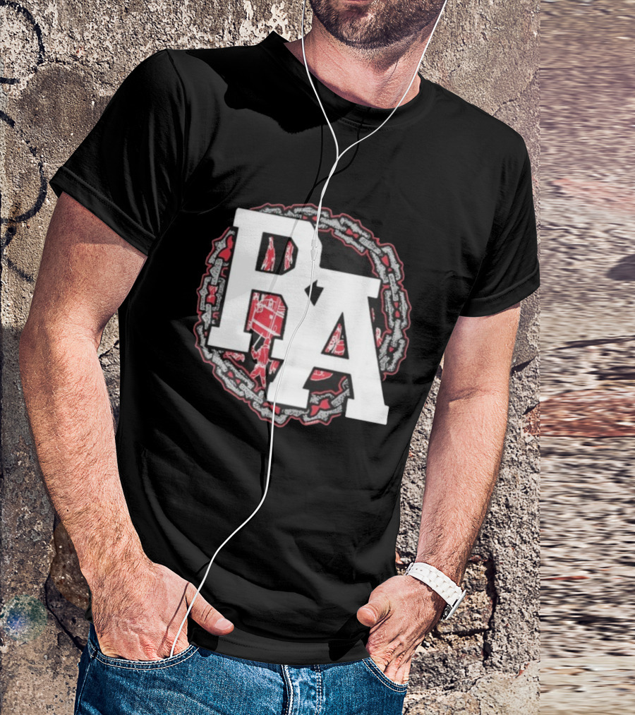 Rude Awakening Bound By Chains PA Symbol With Urban Elements T-Shirt