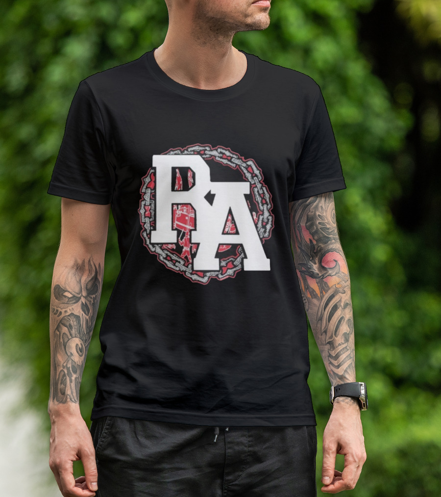 Rude Awakening Bound By Chains PA Symbol With Urban Elements T-Shirt