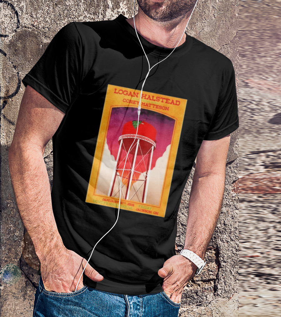 Logan Halstead Corey Matteson Rowdy's Smokehouse Jackson Ohio January 16 2026 T-Shirt