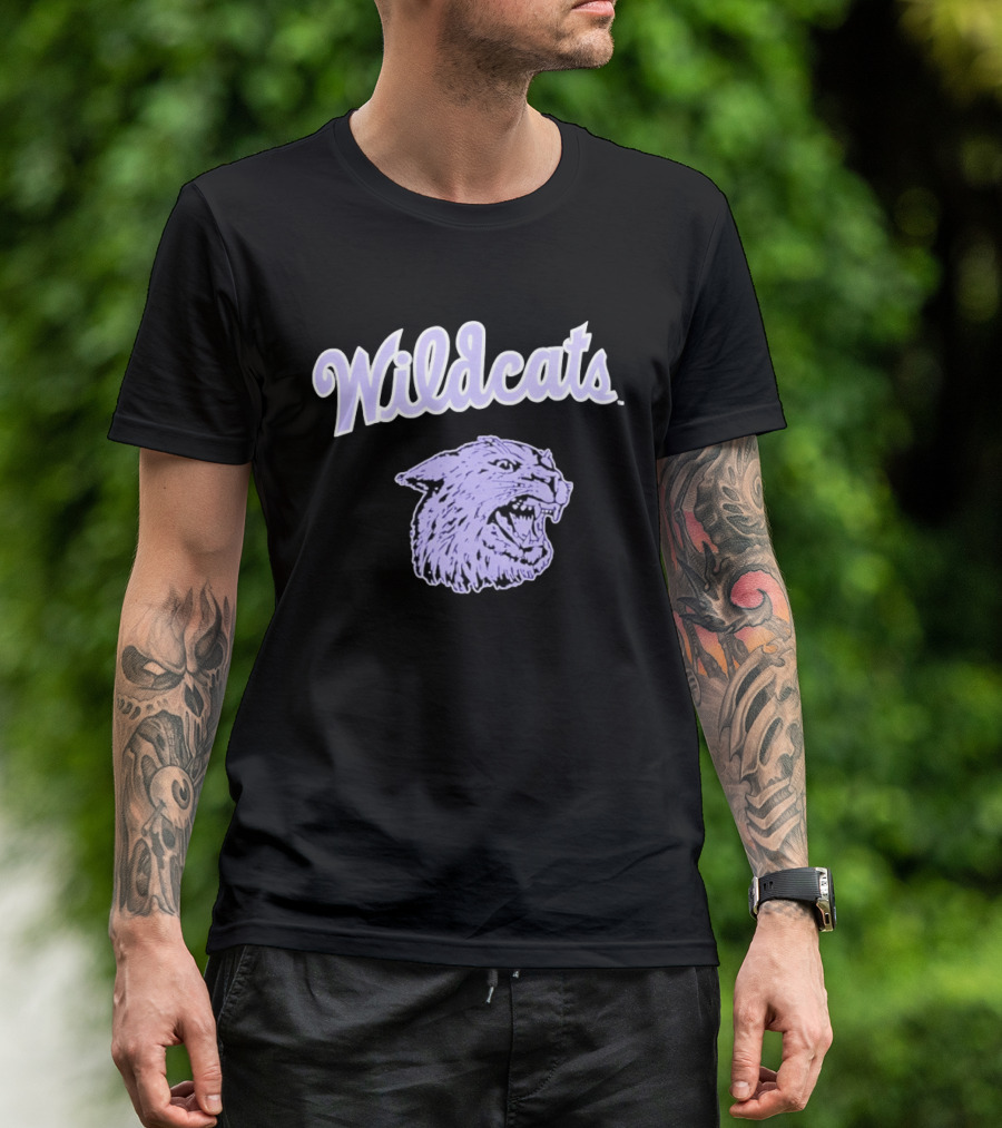 Wildcats Wildcat Head Purple T-Shirt