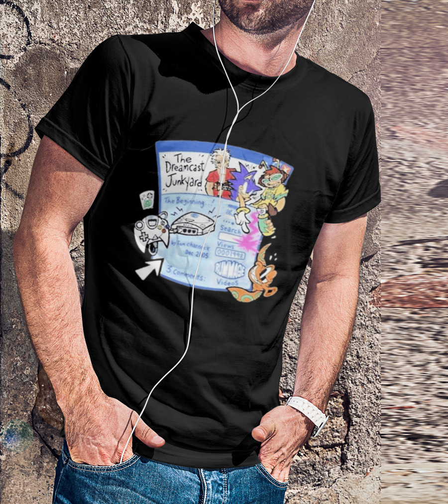 The Dreamcast Junkyard Animated AF Dec 2005 Tom Charnock Rummage Videos T-Shirt