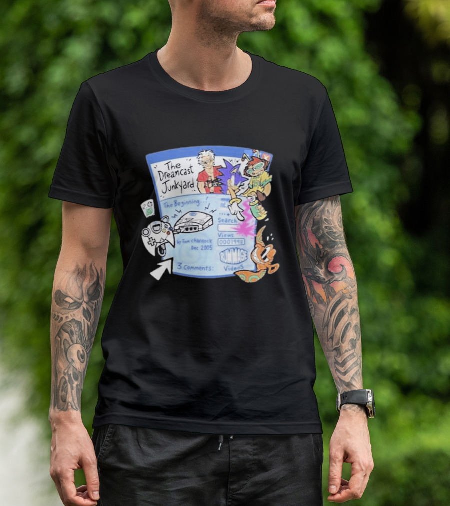 The Dreamcast Junkyard Animated AF Dec 2005 Tom Charnock Rummage Videos T-Shirt