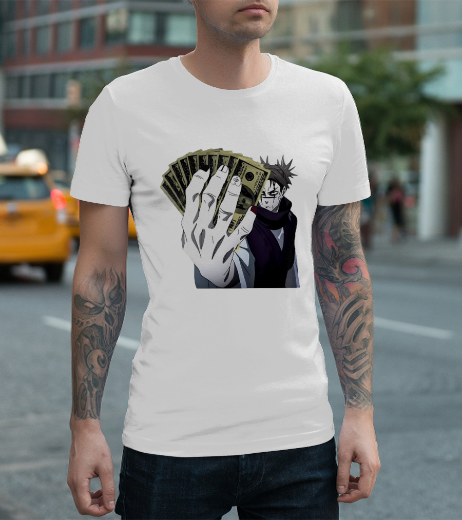 Choso Jujutsu Kaisen Money Fan Anime T-Shirt