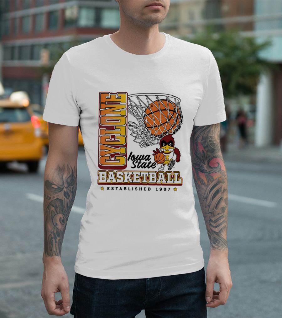 Iowa State Cyclones Basketball Est 1907 Vintage Cyclone T-Shirt