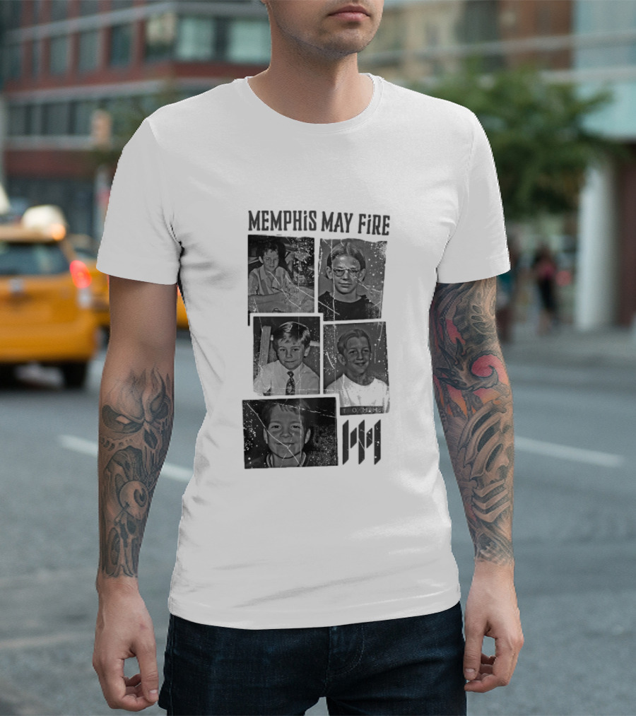 Memphis May Fire Vintage School Photos Collection T-Shirt