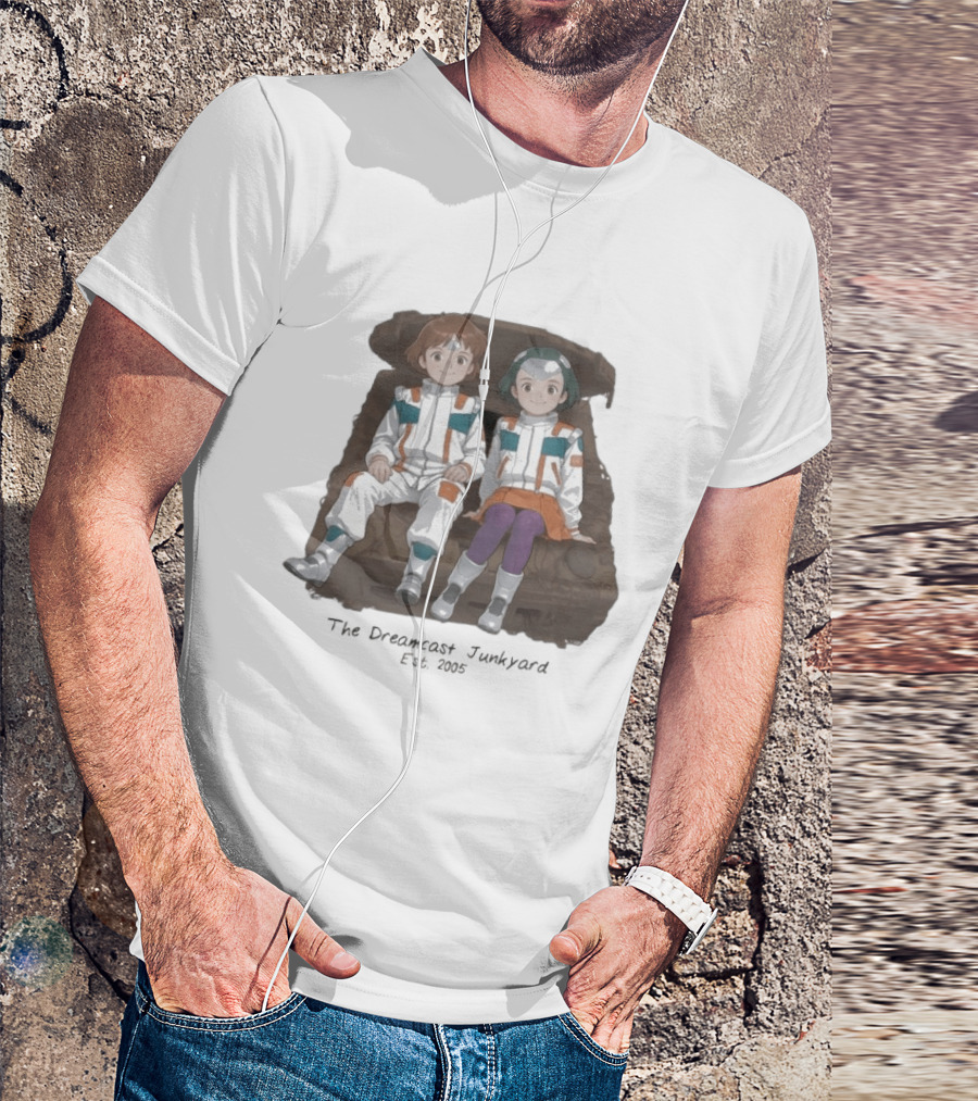 The DC Junkyard X Tez Okano JunkyardGaGa Est 2005 Kids In Spacesuits Sitting On Tank T-Shirt