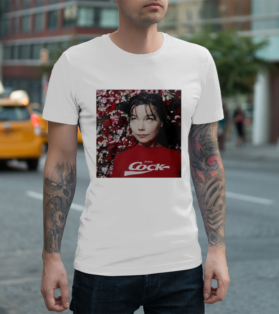 Bjork Enjoy Cock Vintage Inspired 2023 Floral T-Shirt