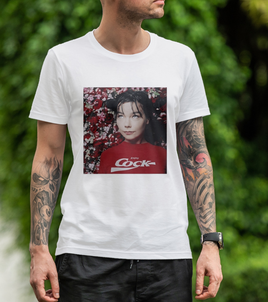 Bjork Enjoy Cock Vintage Inspired 2023 Floral T-Shirt