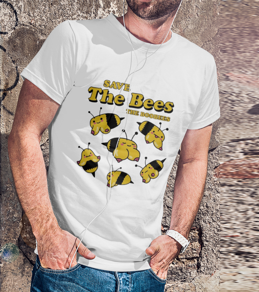 Save The Bees The Boobees Characters Fun T-Shirt