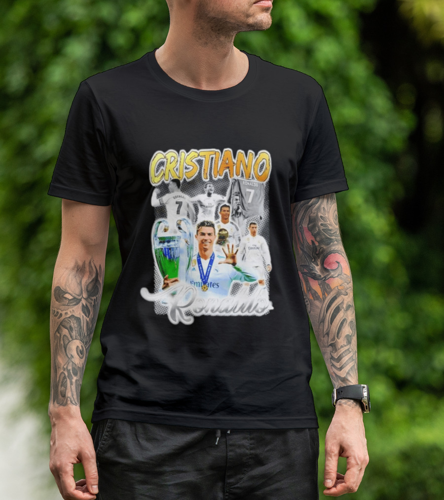 Cristiano Ronaldo 7 Real Madrid UEFA Champions League T-Shirt