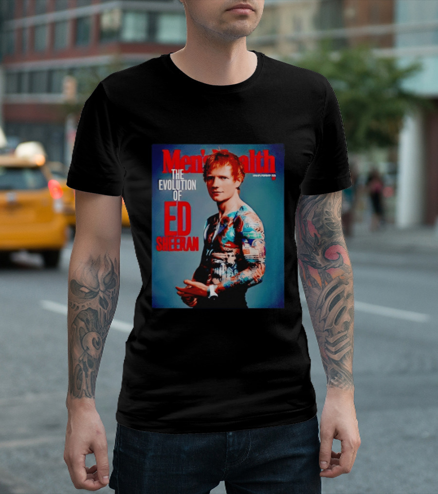 Men's Health UK January February Issue The Evolution Of Ed Sheeran T-Shirt