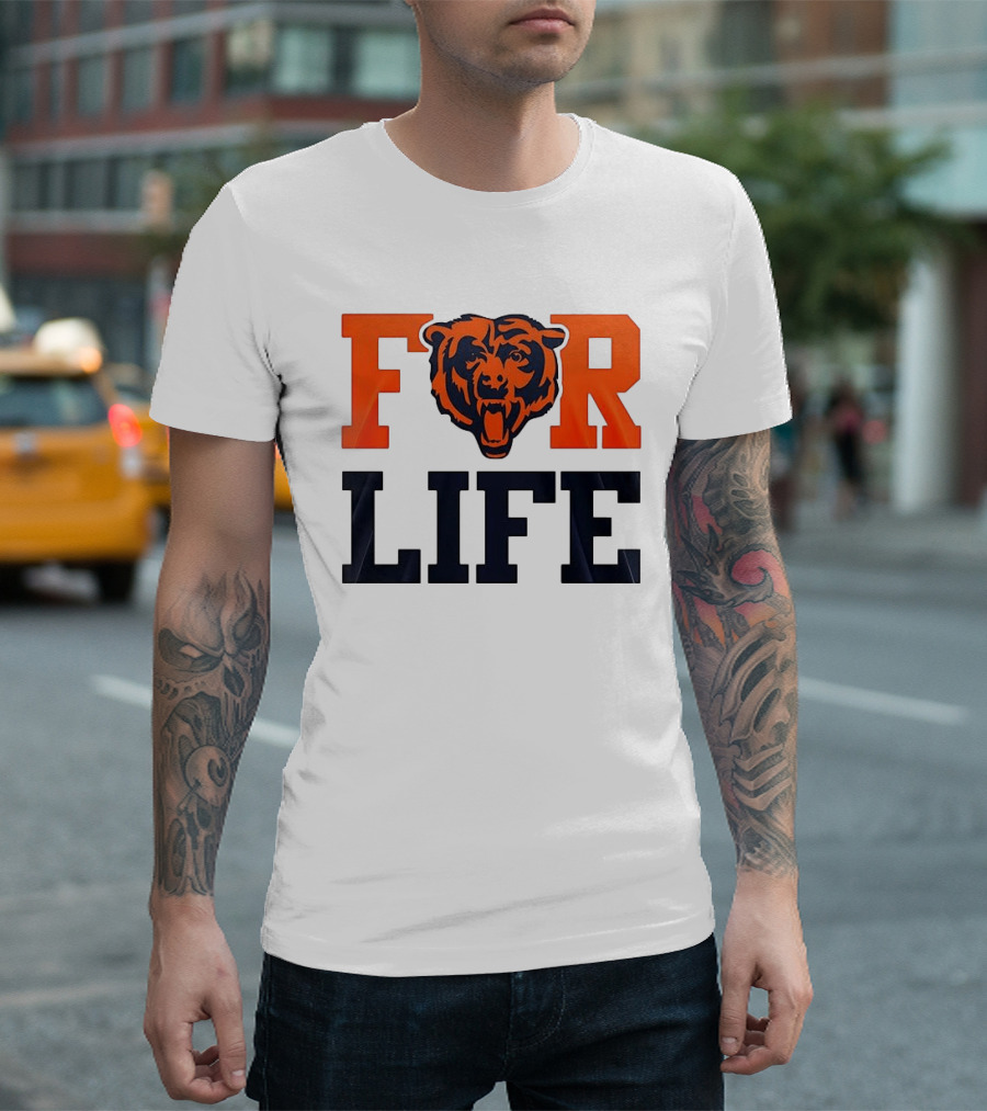 Chicago Bears I Bleed Blue And Orange For Life T-Shirt