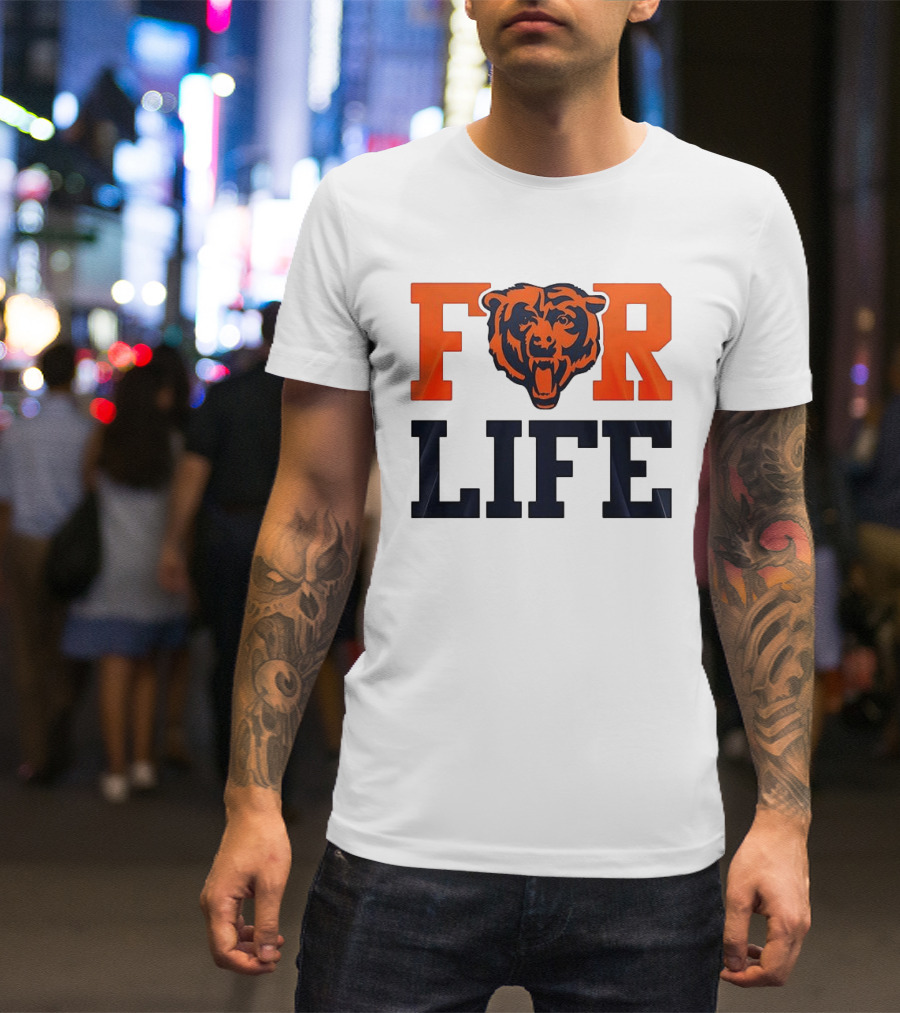 Chicago Bears I Bleed Blue And Orange For Life T-Shirt