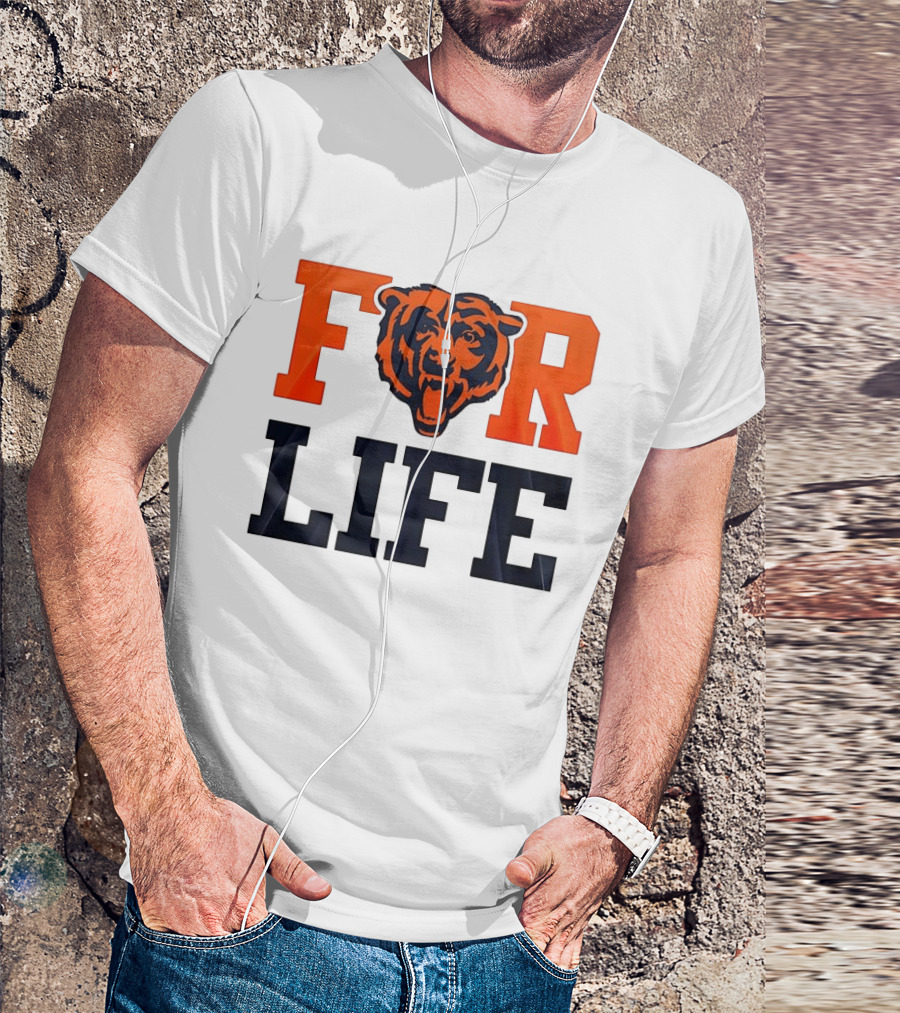 Chicago Bears I Bleed Blue And Orange For Life T-Shirt