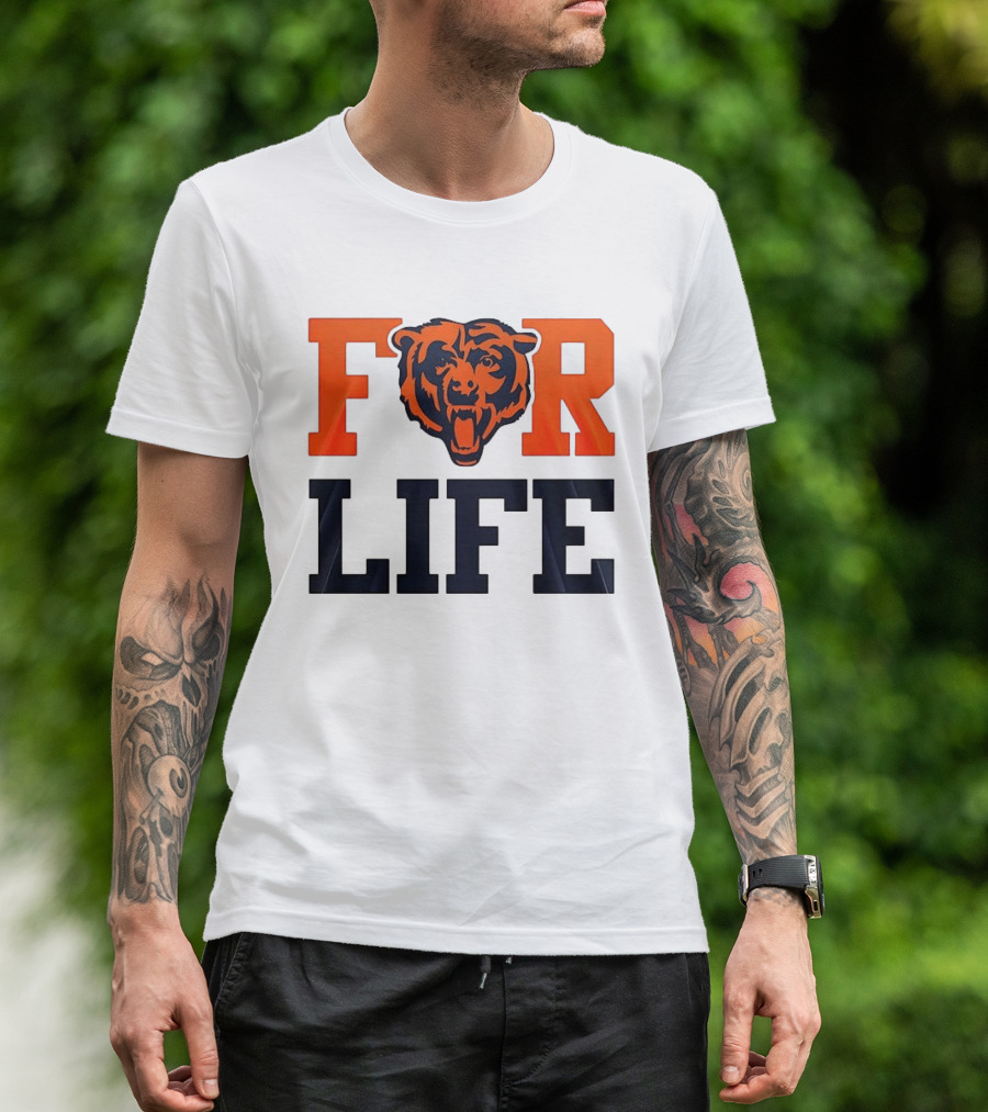 Chicago Bears I Bleed Blue And Orange For Life T-Shirt