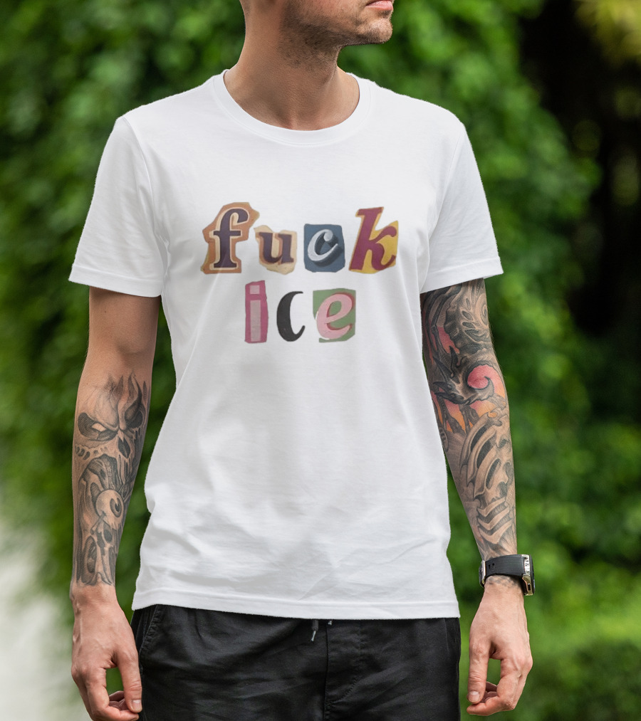 Fuck Ice Collage T-Shirt