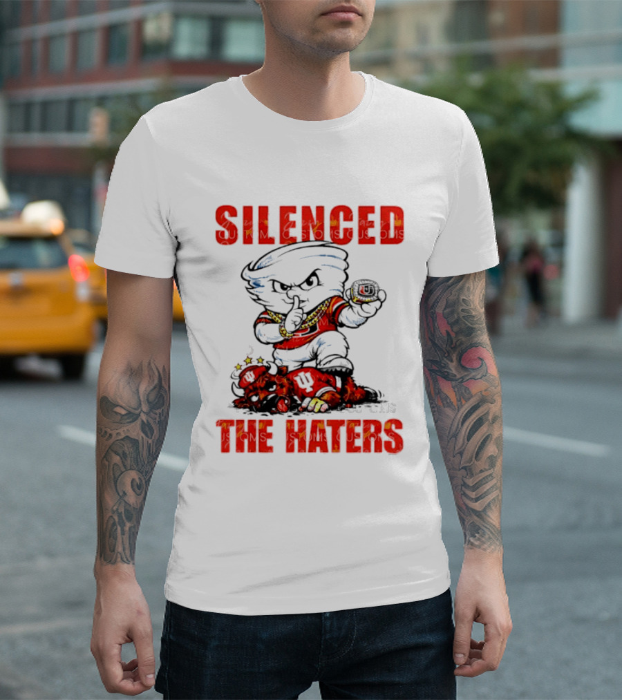 Miami Hurricanes Silenced The Haters Bold Cartoon T-Shirt