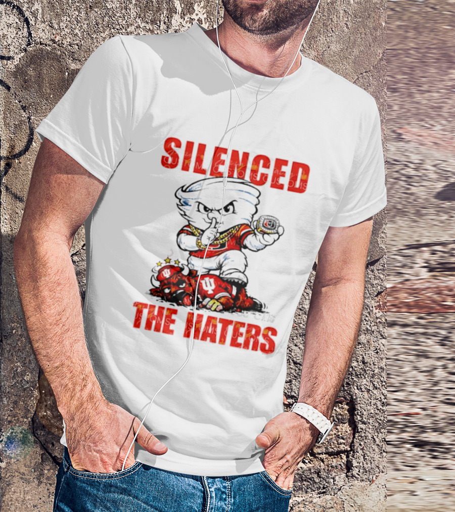 Miami Hurricanes Silenced The Haters Bold Cartoon T-Shirt