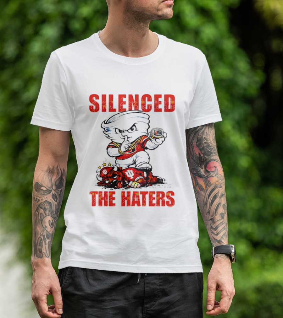 Miami Hurricanes Silenced The Haters Bold Cartoon T-Shirt
