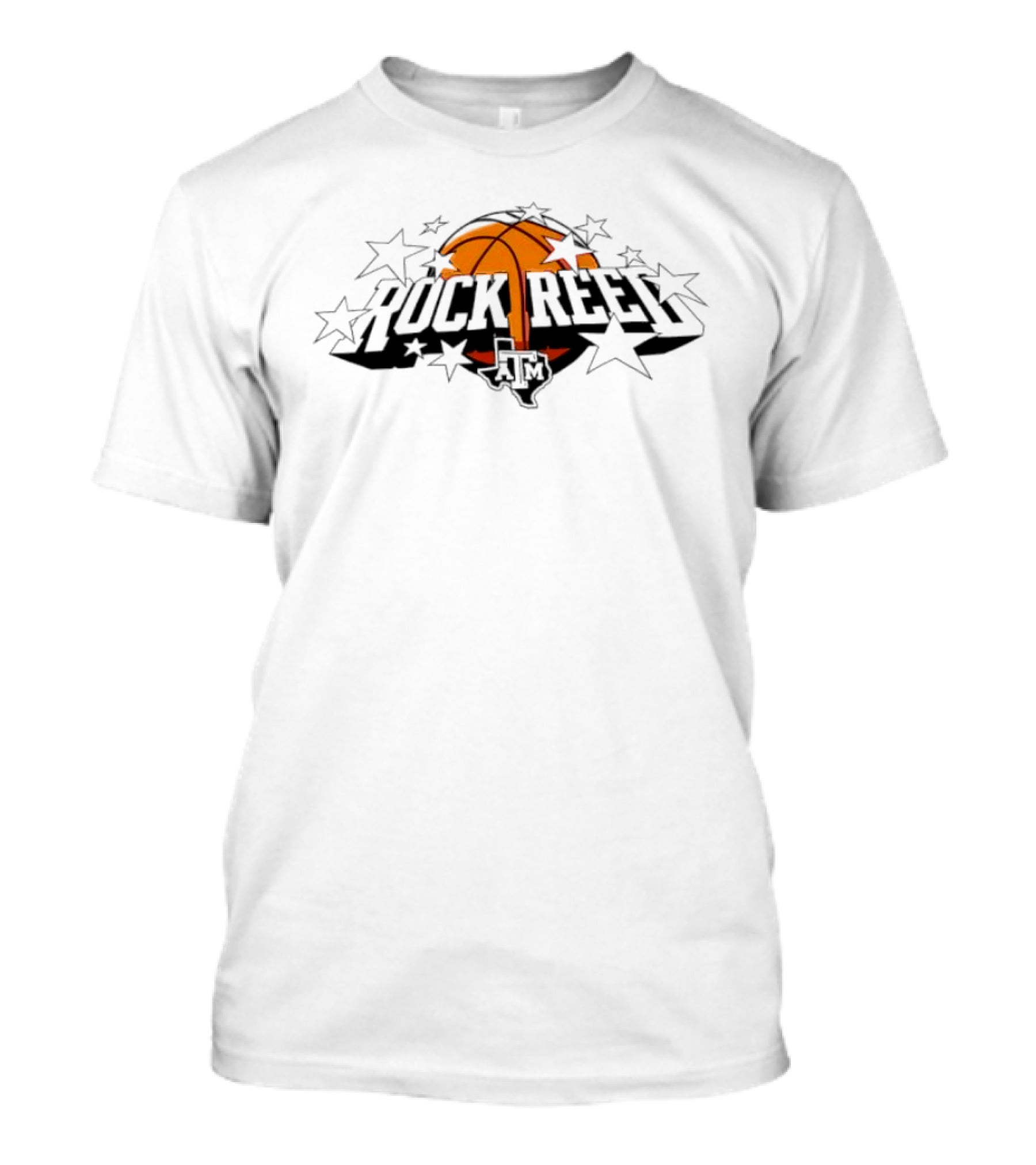 Rock Reed Texas A&M Aggies Basketball Stars T-Shirt