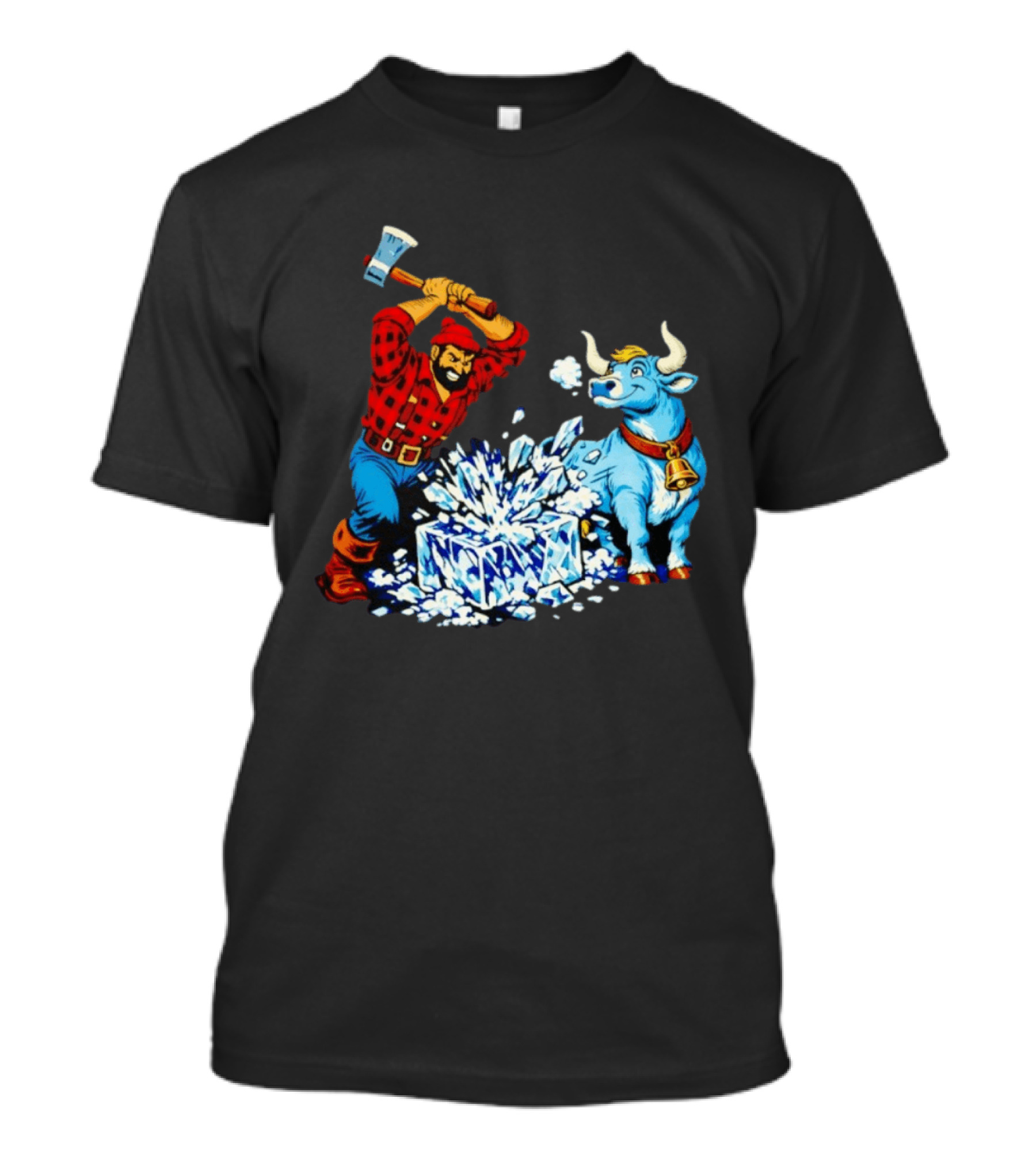 Paul Bunyan Anti Ice Minnesota Resist Fascists Political T-Shirt