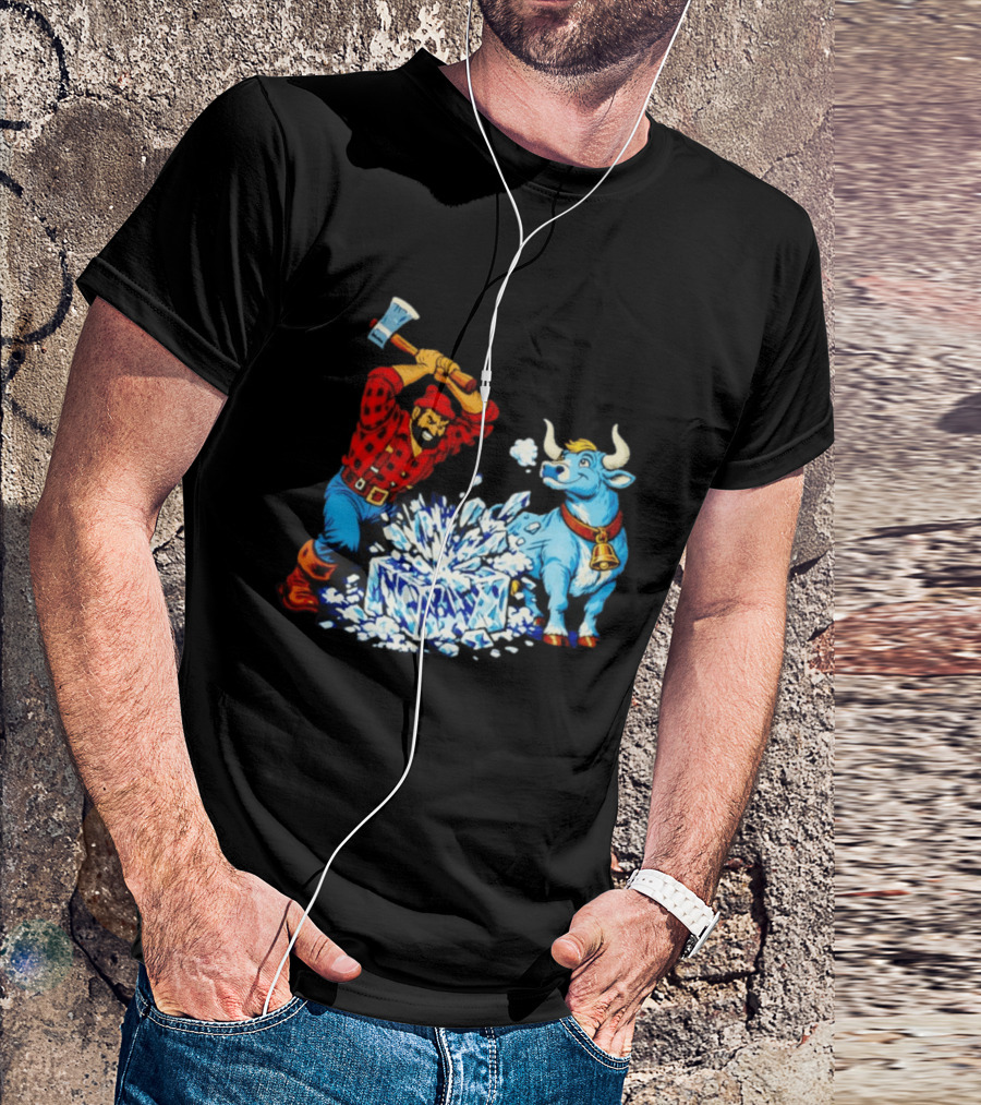 Paul Bunyan Anti Ice Minnesota Resist Fascists Political T-Shirt