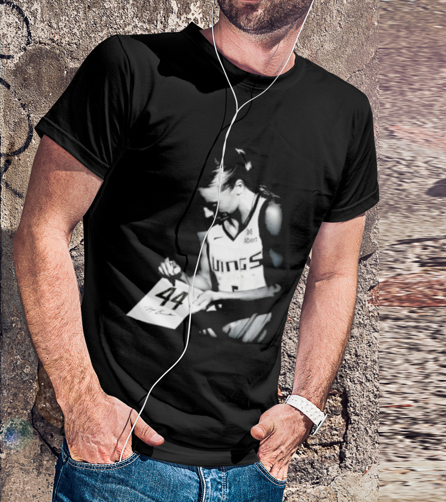 Paige Bueckers 44 Dallas Wings Basketball Women's Team Jersey T-Shirt