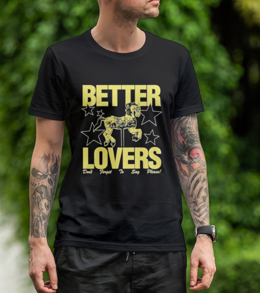 Better Lovers Say Please Stars Carousel T-Shirt