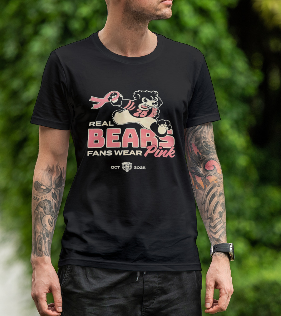 Real Bears Fans Wear Pink October 2025 T-Shirt