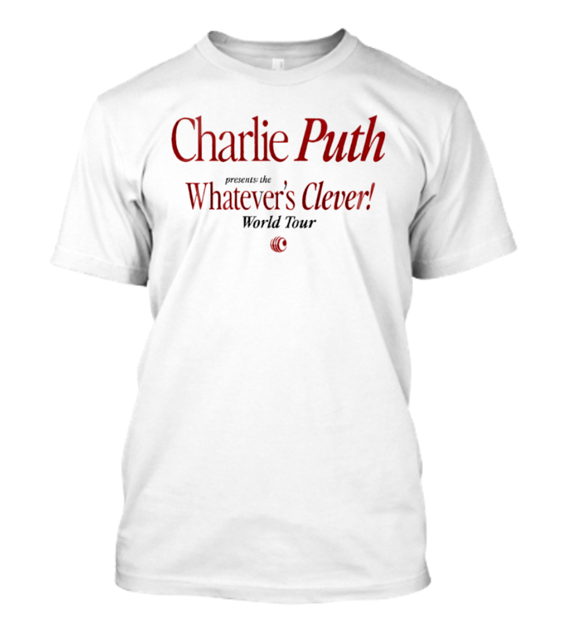 Charlie Puth Presents The Whatever's Clever World Tour T-Shirt