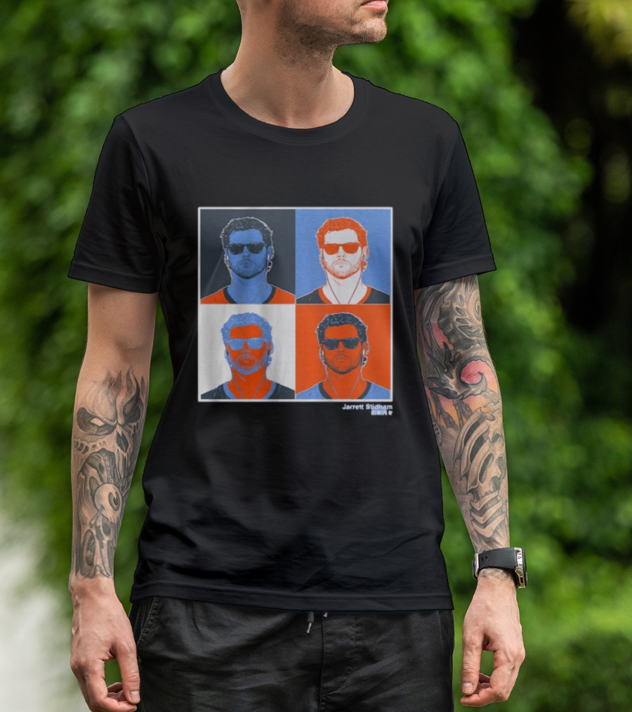Jarrett Stidham Pop Art Style Sunglasses Quadrant T-Shirt