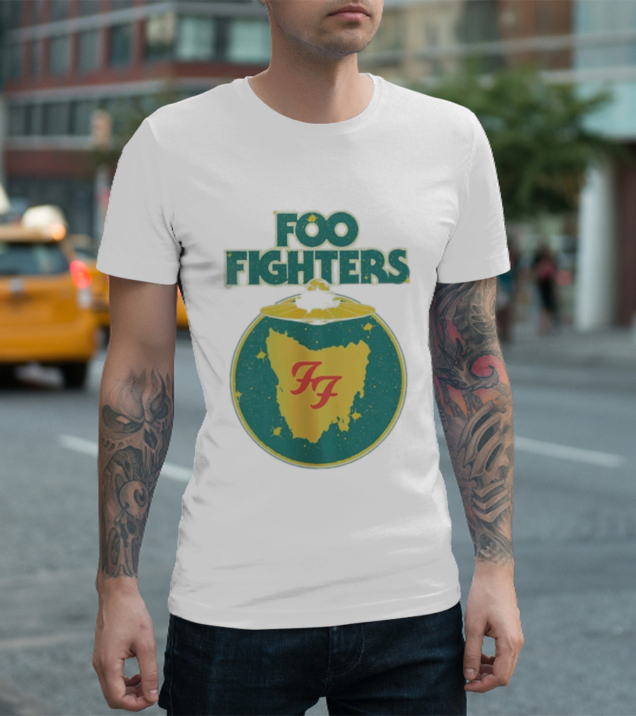 Foo Fighters Australia Tasmania 2026 Utas Stadium January 24 UFO Australia T-Shirt