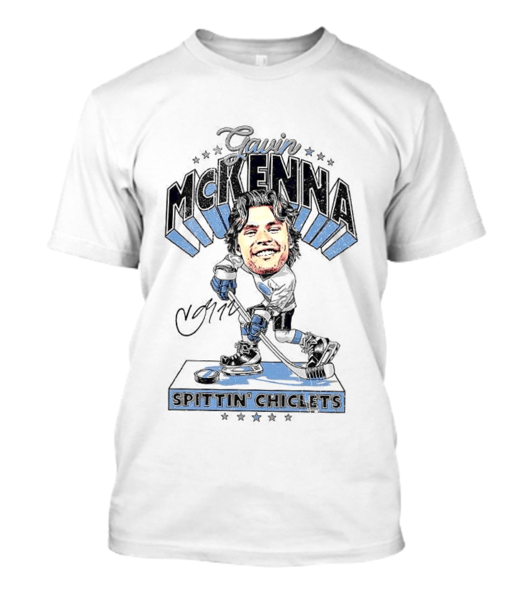 Spittin Gavin McKenna Penn State Nittany Lions NCAA Hockey Spittin Chiclets T-Shirt
