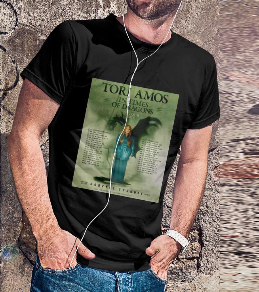 Tori Amos In Times Of Dragons US Tour 2026 Greek Theatre Los Angeles T-Shirt