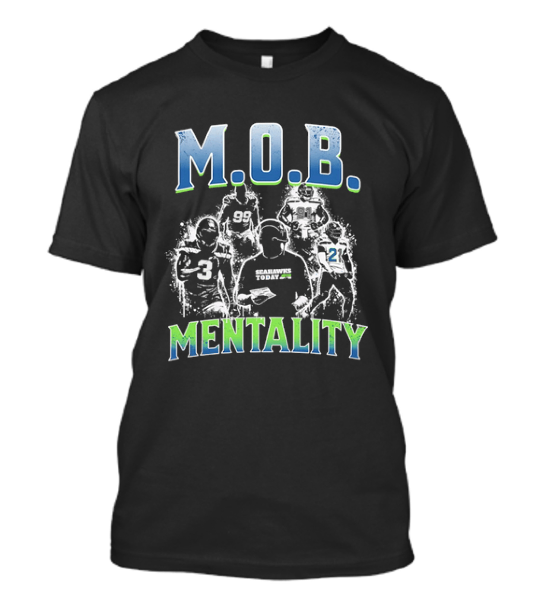 M.O.B. Mentality Seattle Seahawks Team Spirit T-Shirt
