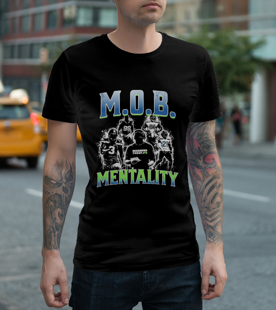 M.O.B. Mentality Seattle Seahawks Team Spirit T-Shirt