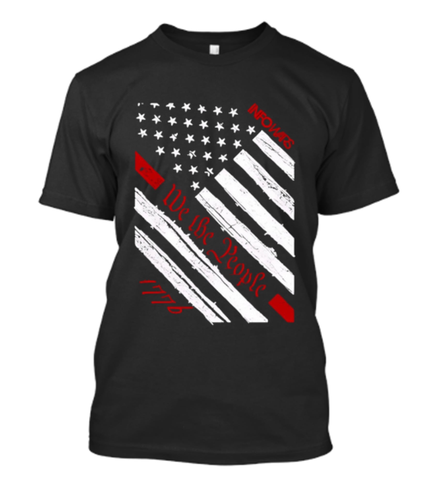 Infowars We The People USA Flag 1776 American Patriot T-Shirt