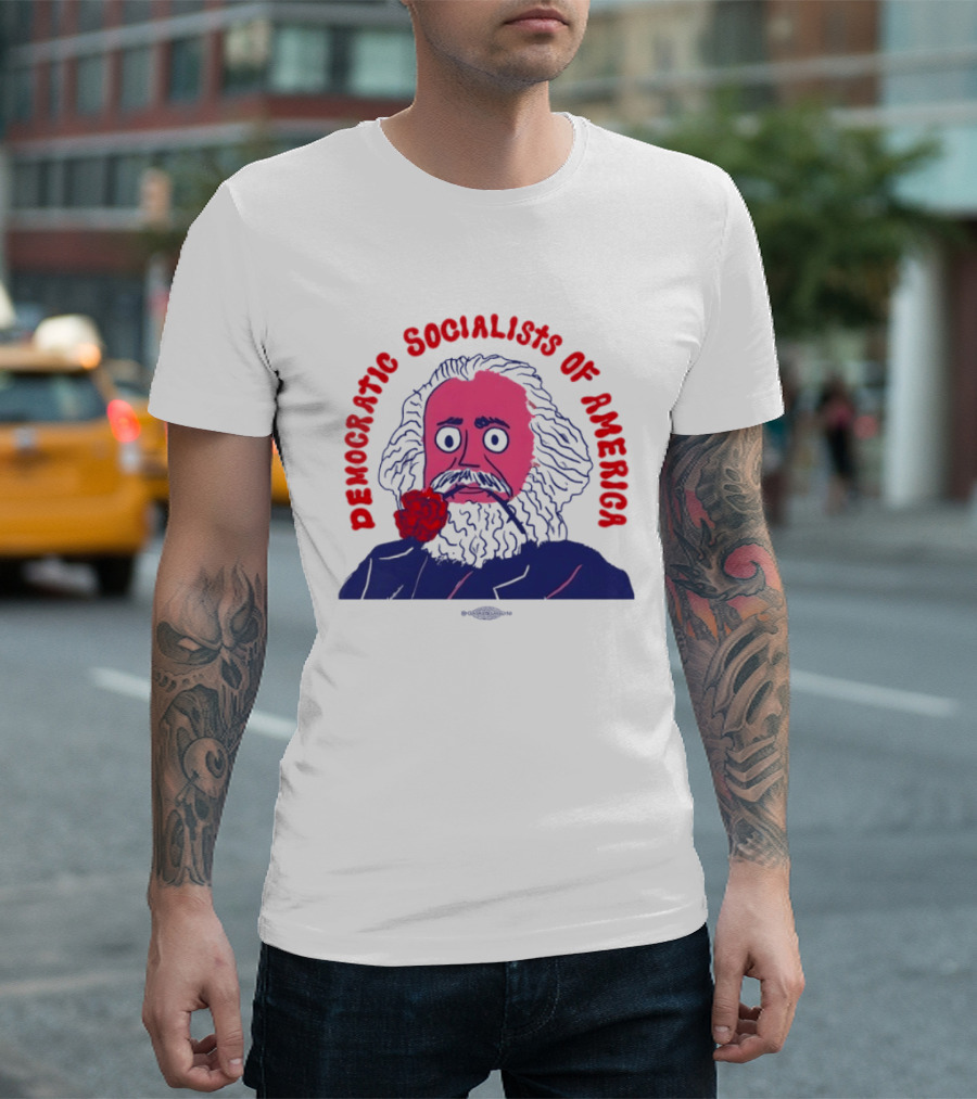 Democratic Socialists Of America Marx Rose T-Shirt