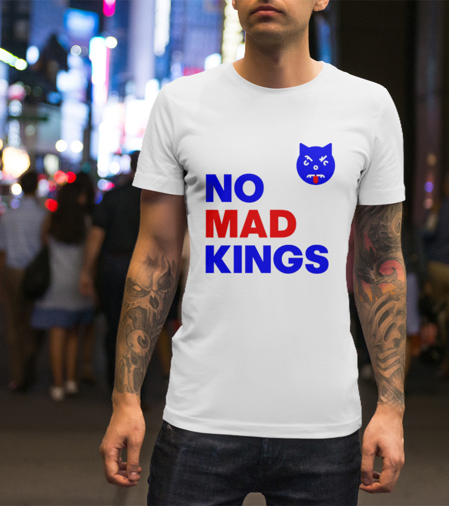Nomad Kings Blue Red Cat Face T-Shirt