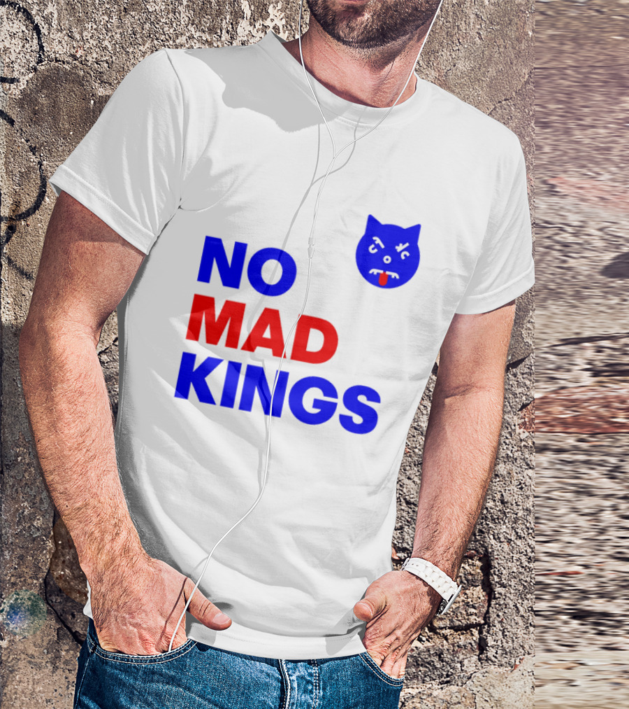 Nomad Kings Blue Red Cat Face T-Shirt