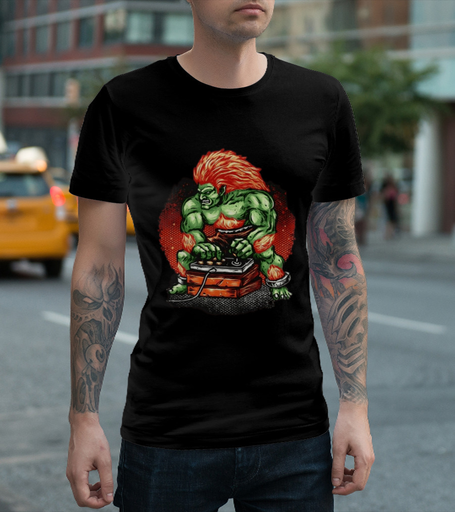 Blanka Beast Of The Arcade Classic Video Game Joystick Action T-Shirt