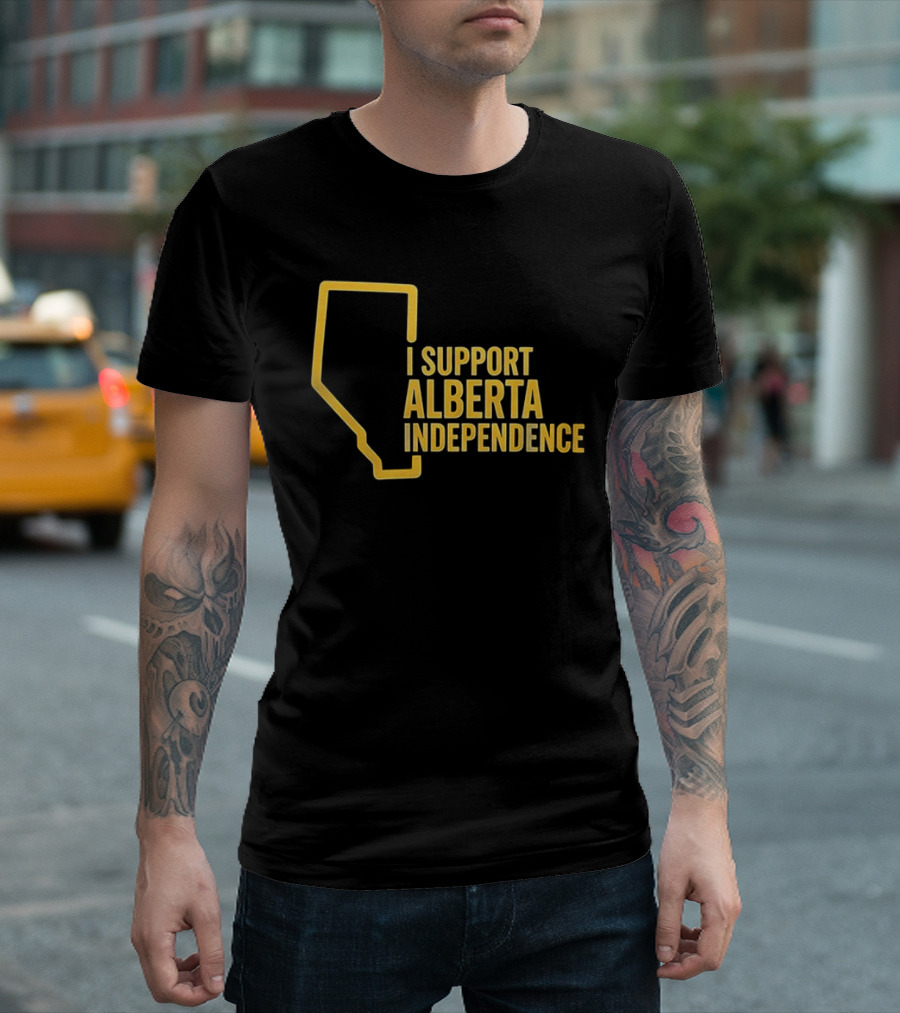 I Support Alberta Independence Map T-Shirt