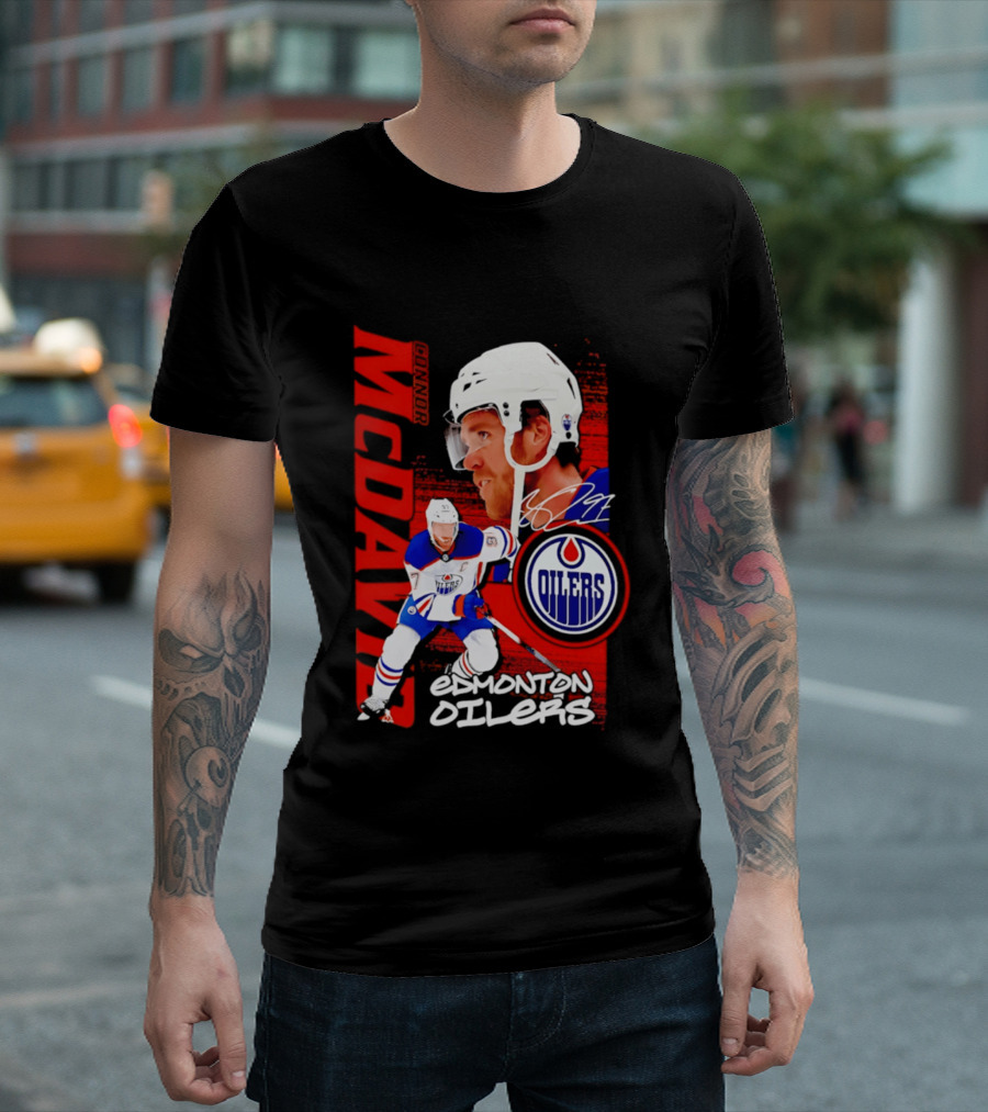 Edmonton Oilers McDavid 97 Hockey Star T-Shirt