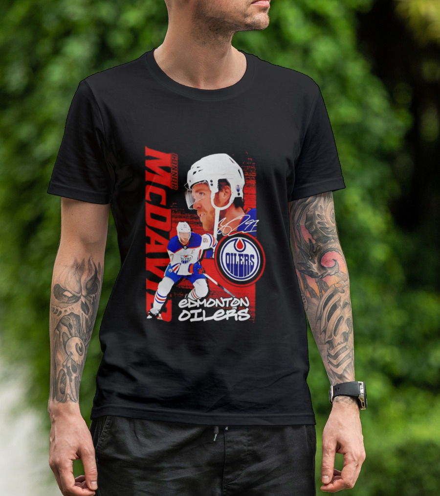 Edmonton Oilers McDavid 97 Hockey Star T-Shirt