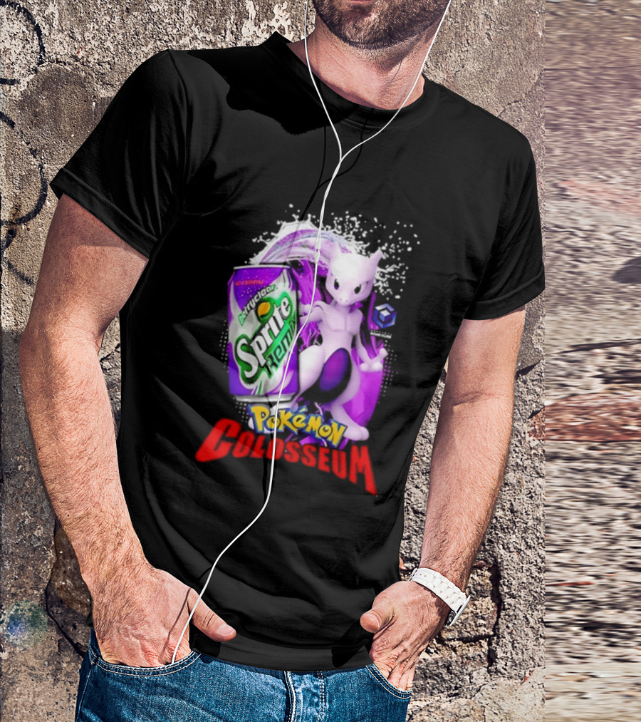Mewtwo Sprite Remix Pokémon Colosseum Collaboration Vintage Aesthetic T-Shirt