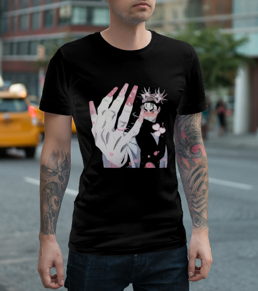 Nails Done Choso Aesthetic Floral Elements Anime T-Shirt